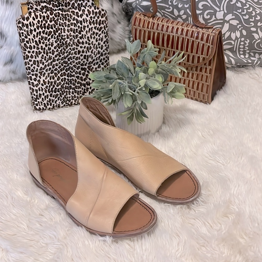 Free People Tan Open-Toe Sandals